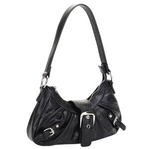Black Buckle Shoulder Bag Vintage Vibes NEW